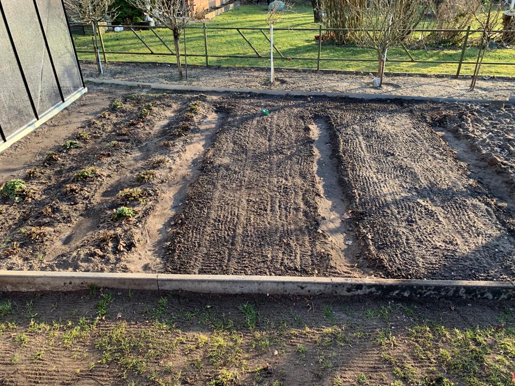 Bestelltes Gemüsebeet