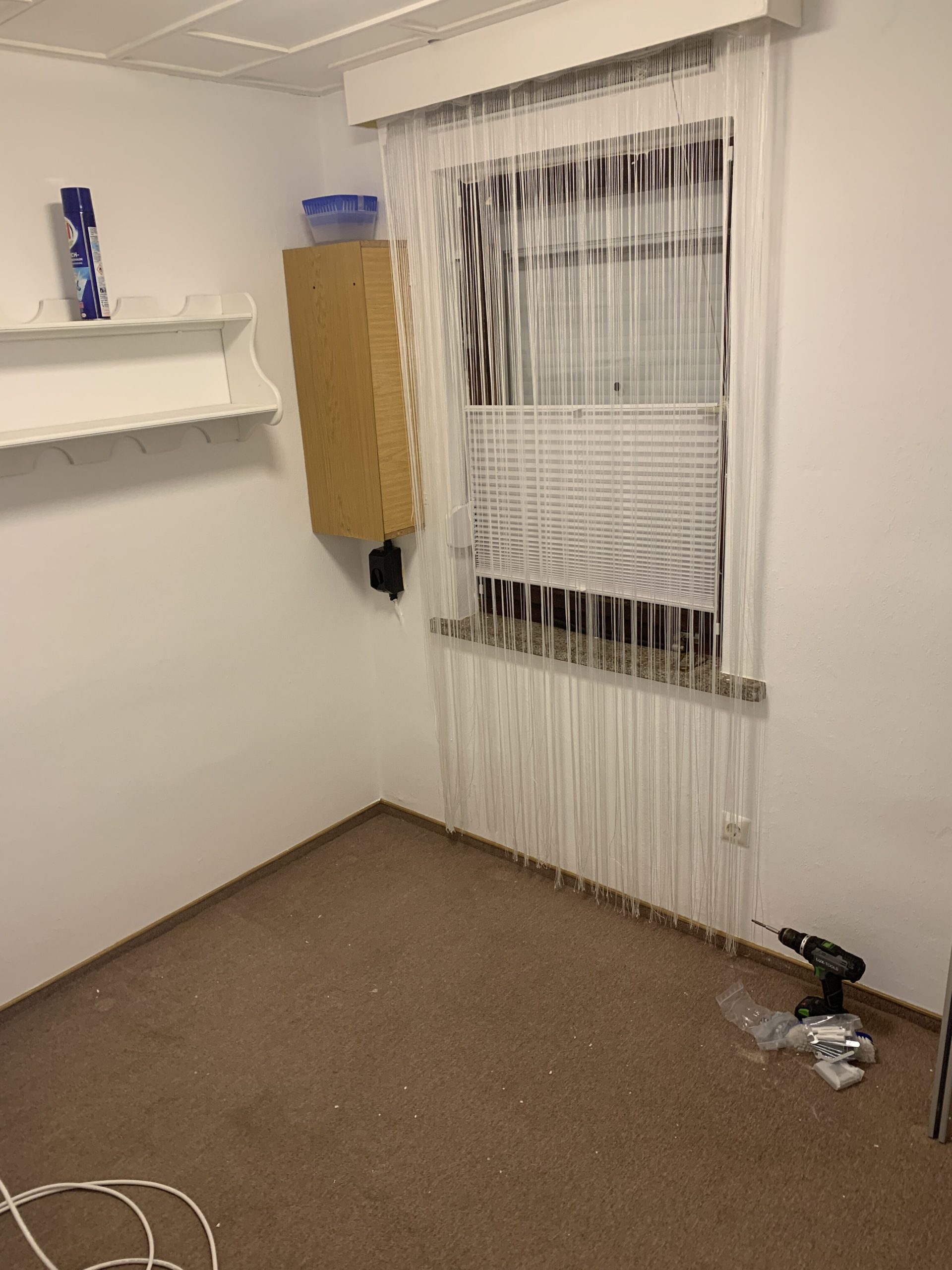 Leer geräumtes Schlafzimmer