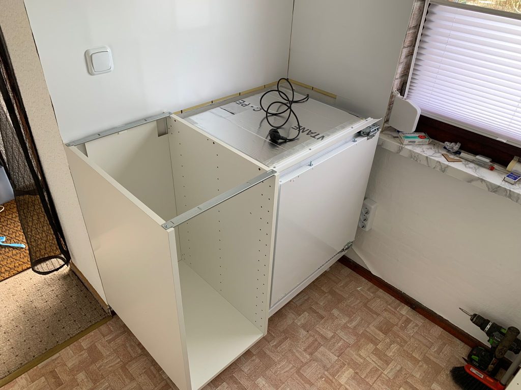 Neue Aufteilung im Bereich der Kochstelle