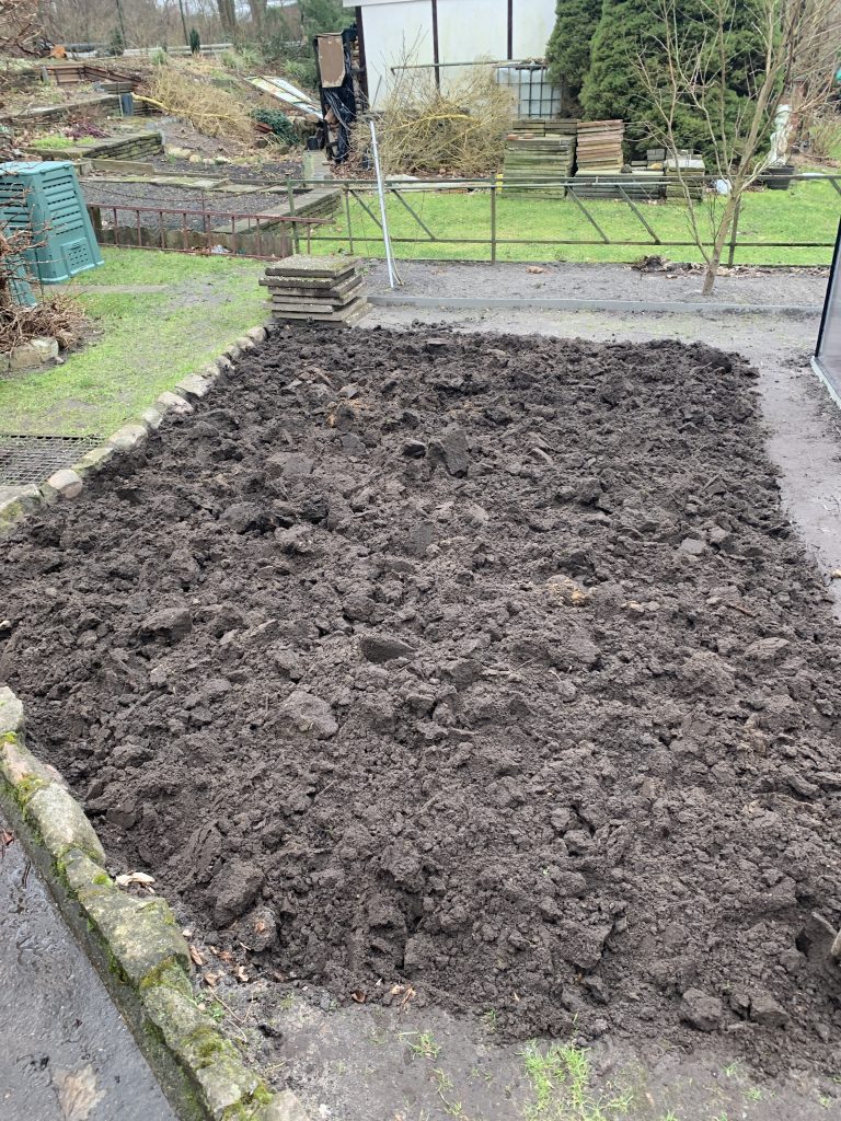 Kartoffelacker in seinem jetzigen Zustand