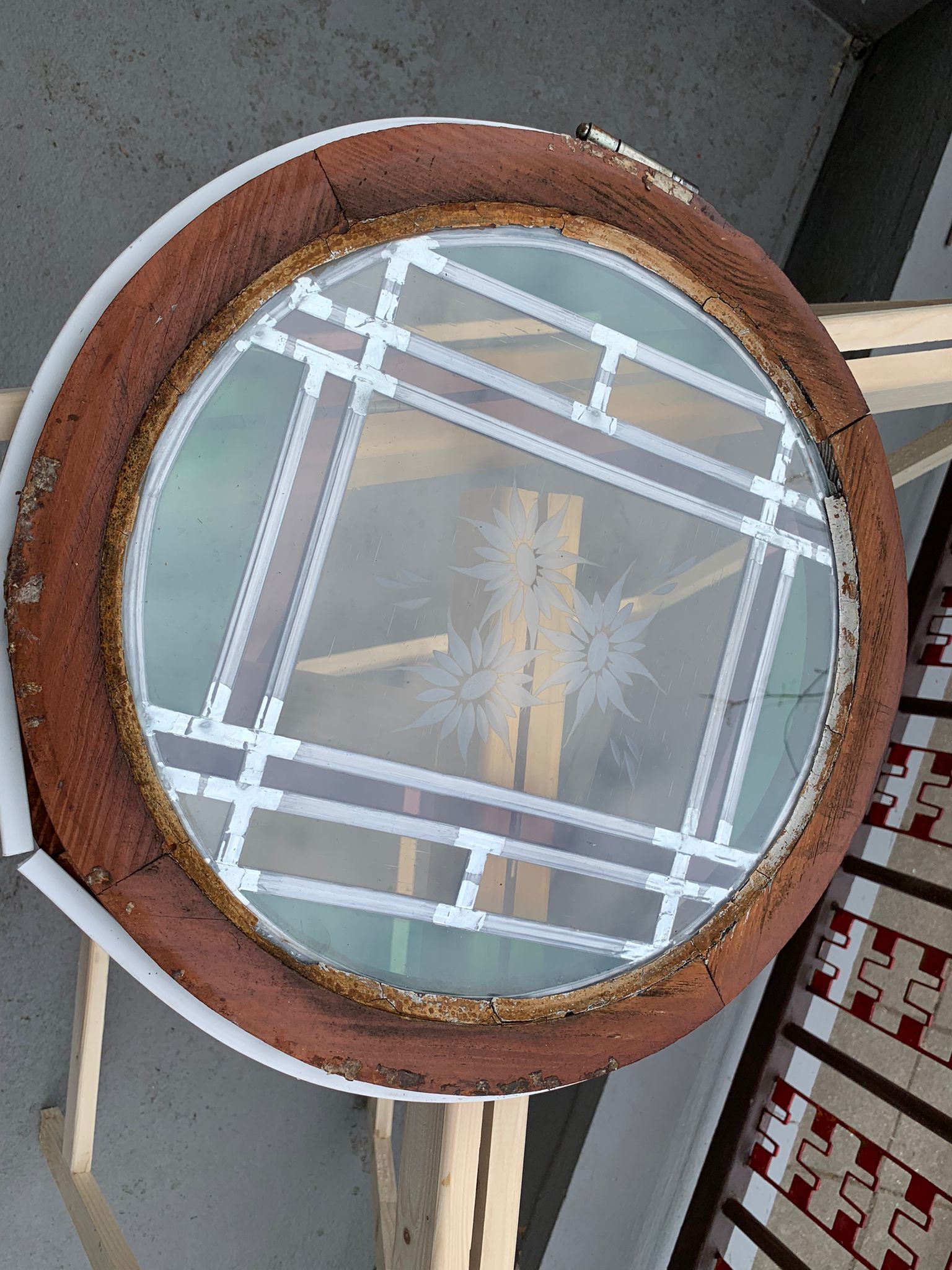 Fenster im Urzustand mit - von uns damals - angebrachten Dichtungsring