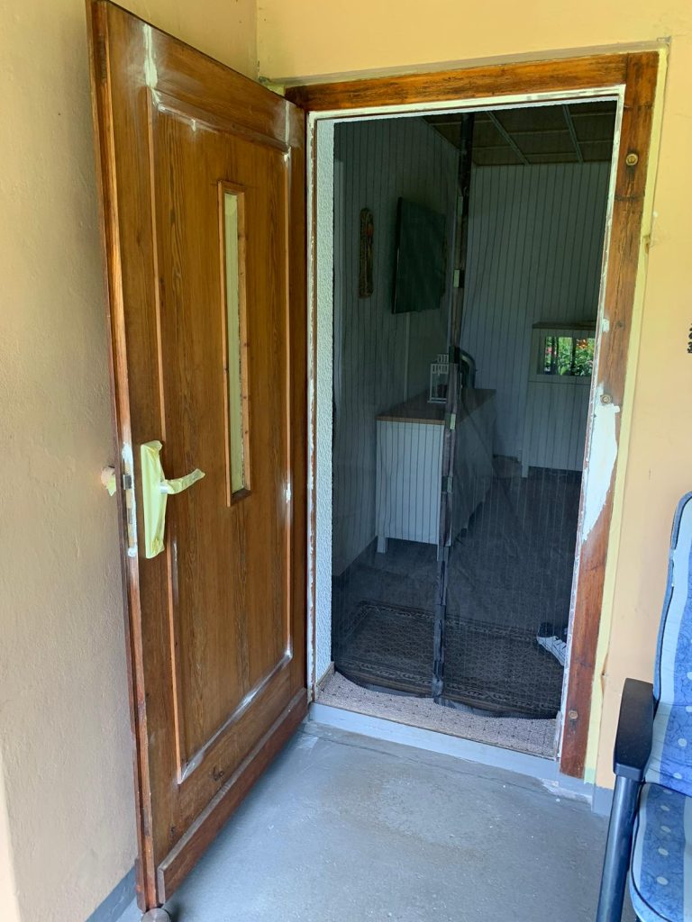 Haustür in Vorbereitung