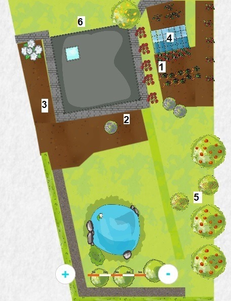 Standorte der zur Bewässerungsanlage zugehörigen Bodenfeuchtesensoren
