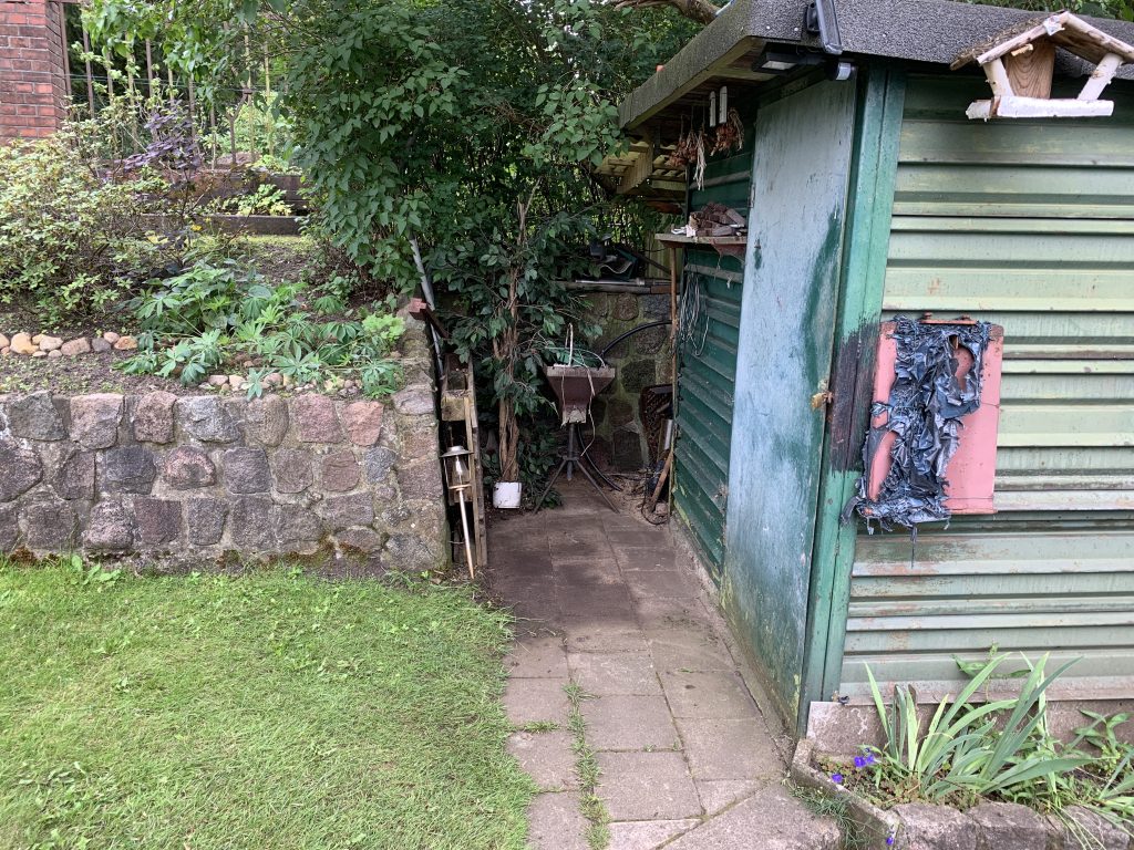 Die ehemalige Gerümpelecke ist nun wieder begehbar