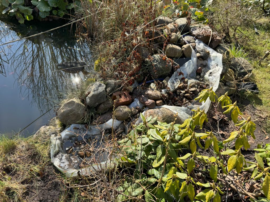 Reste der Folienkonstruktion