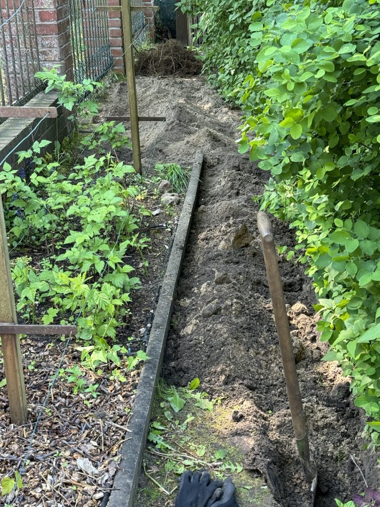 Der Weg ähnelt durch die tiefgründige Beackerung aktuell einer Mondlandschaft