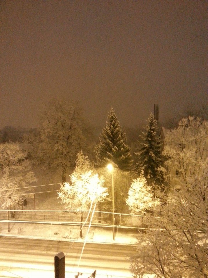Starker Schneefall in Berlin am Abend des 02.02.2015. In den frühen Morgenstunden des 3. Februar 2015 wurde eine Schneehöhe von 6 Zentimetern erreicht.