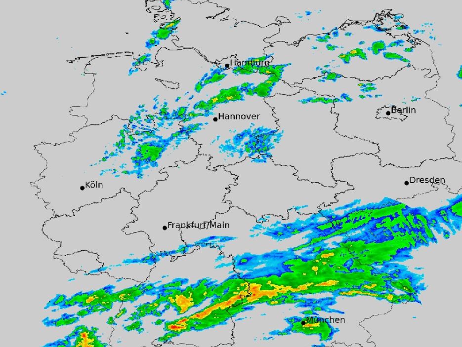 Aktuelles Deutschland-Radarbild