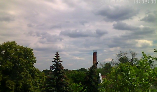Webcam-Aufnahme aus Berlin-Pankow vom 24.07.2020, 13.02 Uhr