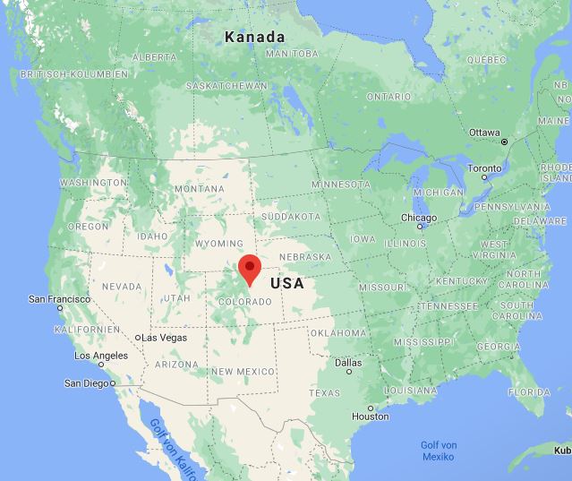 Denver, eine Stadt im Herzen der USA (Bildquelle: maps.google.de)