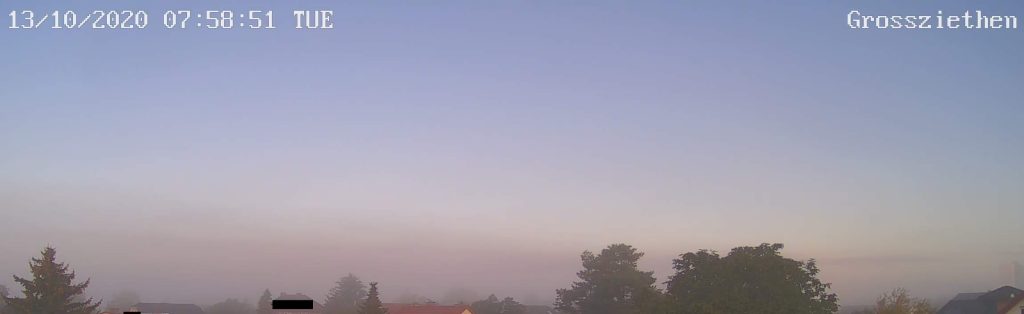 Nebel am frühen Morgen in Großziethen